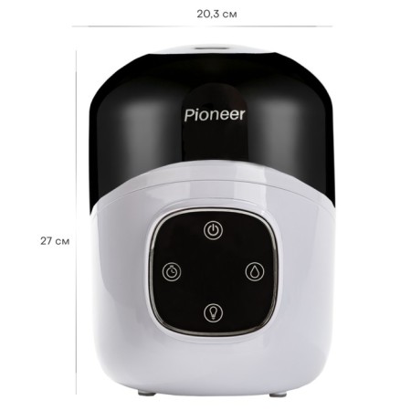 Air humidifier Pioneer HDS32, ultrasound, 25 W, 3 l, white color with black-3