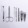 Manicure set "Meow", 7 objects, white color