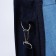 Bag Women's Shoper without fastening, lining, long belt, blue color