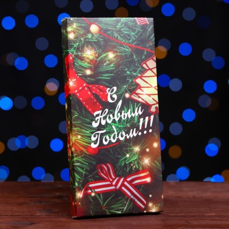 Gift box for tiles of chocolate without a “Knitus” window, 17.1 x 8 x 1.4 cm