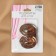 Picking for curtains "Shrilling oval", 4 × 5 cm, brown color