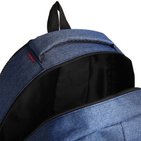 Youth backpack with lightning, 6 pockets, blue color-5