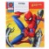 Notebook in a ruler of 12 sheets, 5 types of mix, cover coated cardboard, spider-man