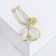 Brooch "Stethoscope" heart, blue color in gold