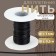 Weaving cord, genuine leather, d = 1 mm, 10 ± 0.5 m, black color