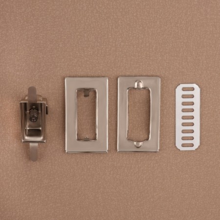 Bag Fraille, 4.4 × 2.5 cm, silver color-2