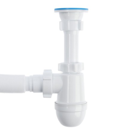 Siphon for washing "Ani Plast" C0110, 1 1/2 "x 40 mm, with a corrugated pipe 40 x 50 mm-3