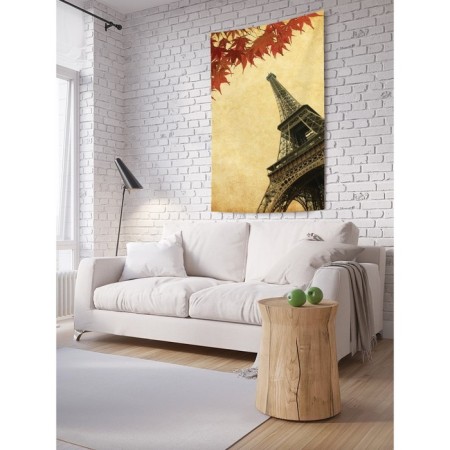 Decorative panel with photo printing "Parisian Heights", vertical, size 150x200 cm