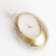 Candle "Drop" in the candlestick of gypsum, 14.5x10x6.5 cm, gold
