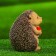 Garden figure "Hedgehog with sweet mushrooms" 11x8x10 cm