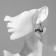Earrings Metal "Heart" captivity mini, color silver