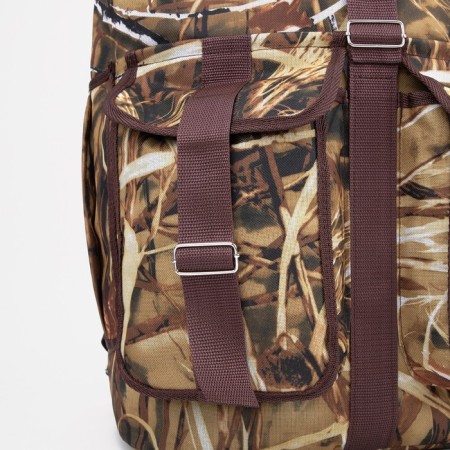 Tourist backpack, 55 liters, cord department, 4 outer pockets, ZFTS, brown color/camouflage-5