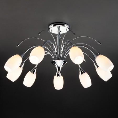 Ceiling chandelier with Ginevra, 40W, E14, 70x70x37 cm-2