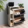 Vertical shoe ultra plus, 750 × 246 × 859 mm, 2 sections, color of oak craft white / graphite
