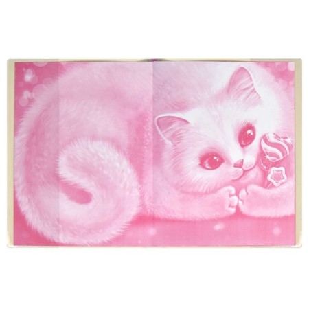 School diary for grades 1-11 "Candy Cat", soft cover, PVC, foil embossing, removable cover, 48 sheets, offset block 80g/m2, universal cheat sheet-2