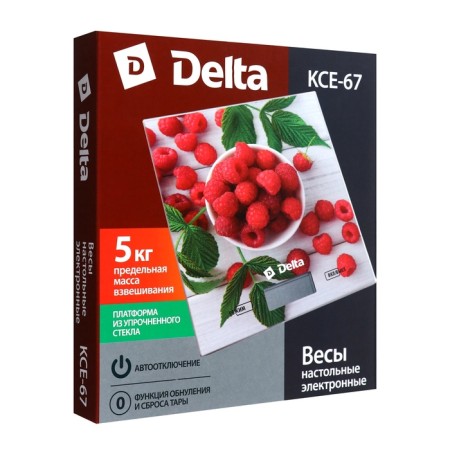 Kitchen Libra Delta KCE-67, electronic, up to 5 kg, drawing "Malinka"-8