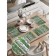 A set of napkins for setting the Birch Forest table, rectangular, rounded edges, size 30x46 cm, 4 pcs