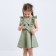 Baby Double-breasted KAFTAN, size 34 (122-128 cm), olive color
