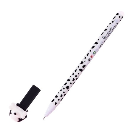Gel pen 0.5 mm, with erased ink, blue, barcode on a piece, mix of dogs-3