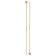 Sleeps are straight, bamboo, 4.5 mm/33cm, 2 pcs