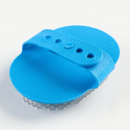 Combuster-arrangement with metal teeth, 13 x 8.5 cm, blue-1