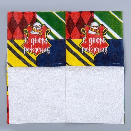 Napkin paper single -layer “wizard”, 24 × 24 cm, in a set of 20 pcs.-2
