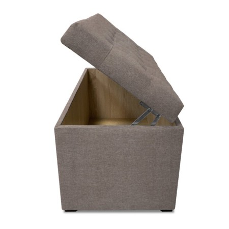 Puff with a lid and weight, 800 × 400 × 420 mm, Savana Plus Rogozhka, MOCCA color-5