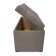 Puff with a lid and weight, 800 × 400 × 420 mm, Savana Plus Rogozhka, MOCCA color