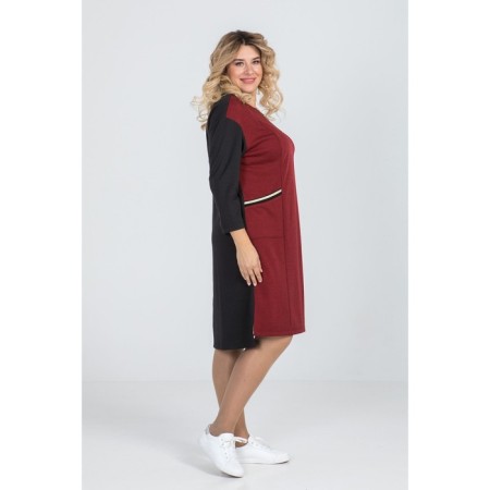 Women's dress, size 52, red color-5