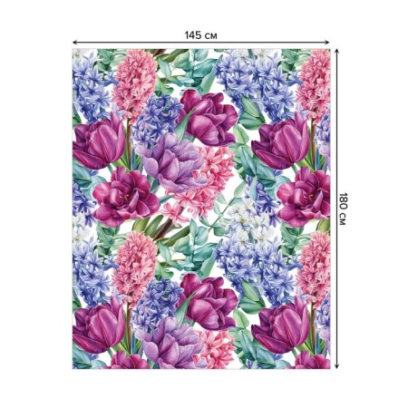 The tablecloth “Spring mood”, rectangular, Saten, size 145x180 cm-1