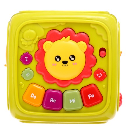 Developing toy "smart cube", 3 in 1: ionic, sorter, bisikub, sound-1