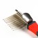 Coltunoresis of the side 9 blades, 6.5 x 19 cm, black-red