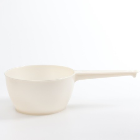 Plastic bucket for bathing and shampooing, children's bath bucket, 1l., Color White Peralmutr-3