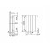 Bimetallic radiator Royal Thermo Pianoforte/Silver Satin, 500 x 100 mm, 10 sections, chrome