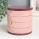 Plastic decoration box, mirror "round. Four levels" Pink 10x10x10 cm