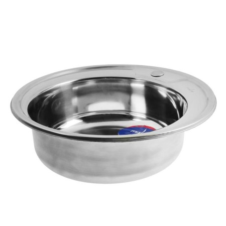Kitchen sink Mixline 528184, mortise, thickness 0.6 mm, 51x51x17 cm, issue. 3 1/2 ", with Siphon-1