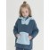 Jacket for girls, height 104 cm, dark gray color