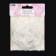 Knitted elements "double flowers", d = 6 cm, 10 pcs, white color