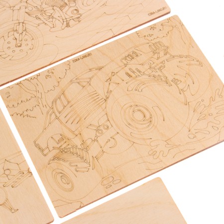 Wood burning set: EVD 20/220 "Disabilities 10k", transport-11