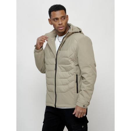 Male spring jacket, size 52, light green color-1