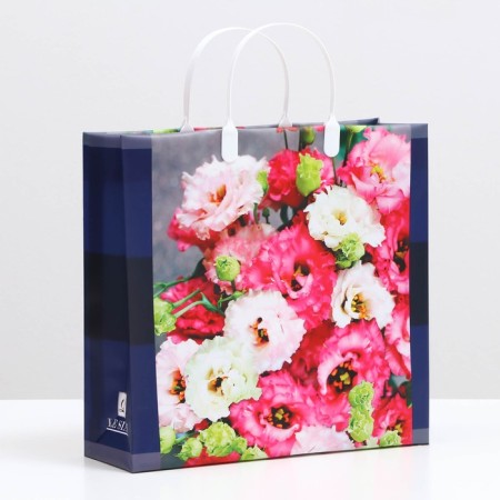Flowers package, soft plastic, 30 x 30 cm, 120 μm