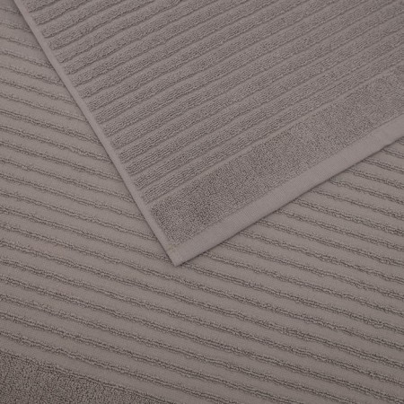 A terry towel “Strip mat”, 550 gr, size 50x70 cm, brown color-1