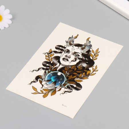 Tattoo on the body color "recognized by the moon" 26.1x14.6 cm-2