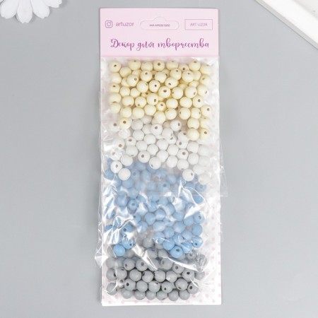 Beads for creativity tree "Gamma rain" d-0.8 cm, 4 colors x 10 g