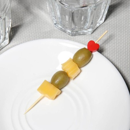 Skewers "Puff Heart", 12 cm, set 25 pcs-3