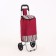Carrier-house bag on cord, burgundy color