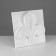 Gypsum figure ornament: Trilist, 34 x 35 x 7 cm