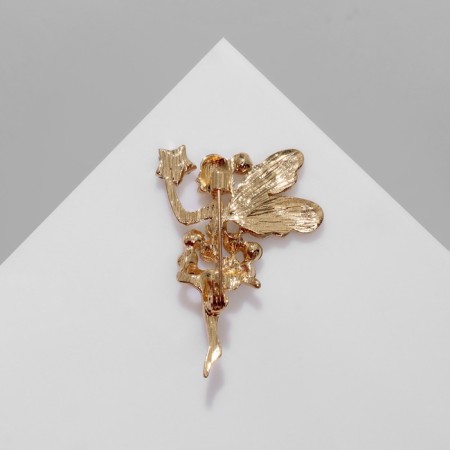 Brooch "Thumbeline", Rainbow color in gold-2