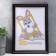 Photo frame plastic L-1 21x30 cm Wenge (plastic screen)