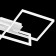 Ceiling light mantra mural, LED, 3840LM, 3000K, 700x190x600 mm, white color